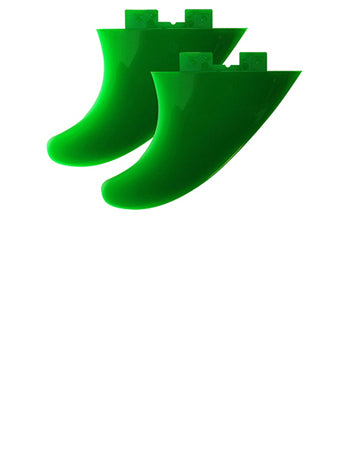 Hala 4.5" Gummy Side-Bite Click Fins Green